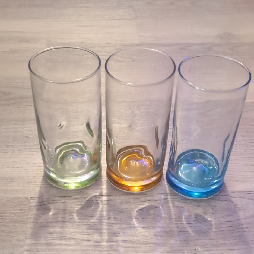 Colorful Glass Tumbler Set